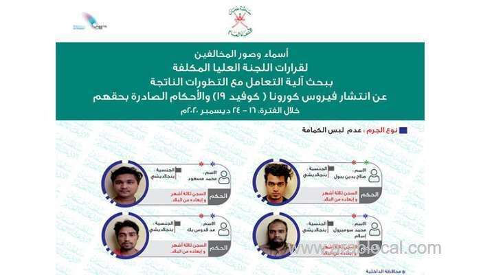 four-expats-convicted-for-not-wearing-masks_kuwait