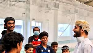 sayyid-theyazin-visits-cricket-academy,-meets-cricket-teams_kuwait