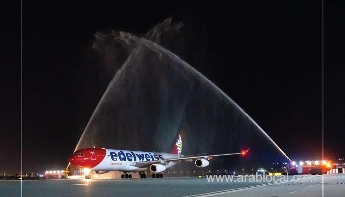 muscat-international-airport-welcomes-1st-swiss-edelweiss-flight_kuwait