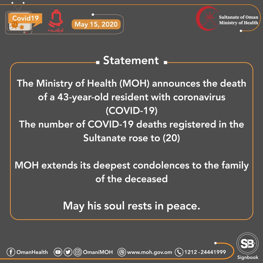 43-years-old Resident Dead with Cornavirus